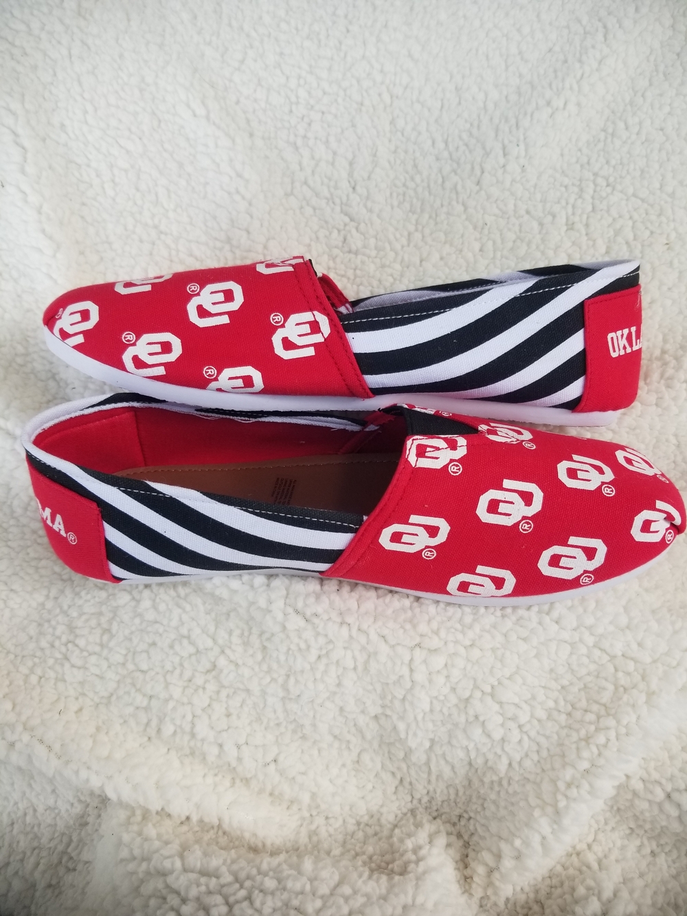 OU Red & Black Women's Slip-On Shoes